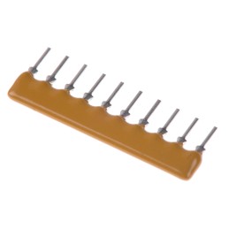 25 pcs - Bourns Bussed Resistor Network 4.7kΩ ±2% 9 Resistors, 1.25W Total, SIP package 4600X Through Hole
