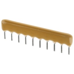 25 pcs - Bourns Bussed Resistor Network 1kΩ ±2% 9 Resistors, 1.25W Total, SIP package 4600X Through Hole