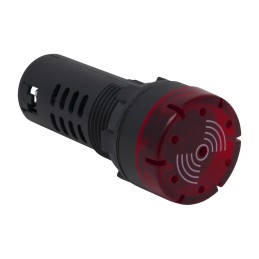 1 pcs - RS PRO, Panel Mount Red LED Pilot Light, 22mm Cutout, IP30, Round, 24V ac/dc