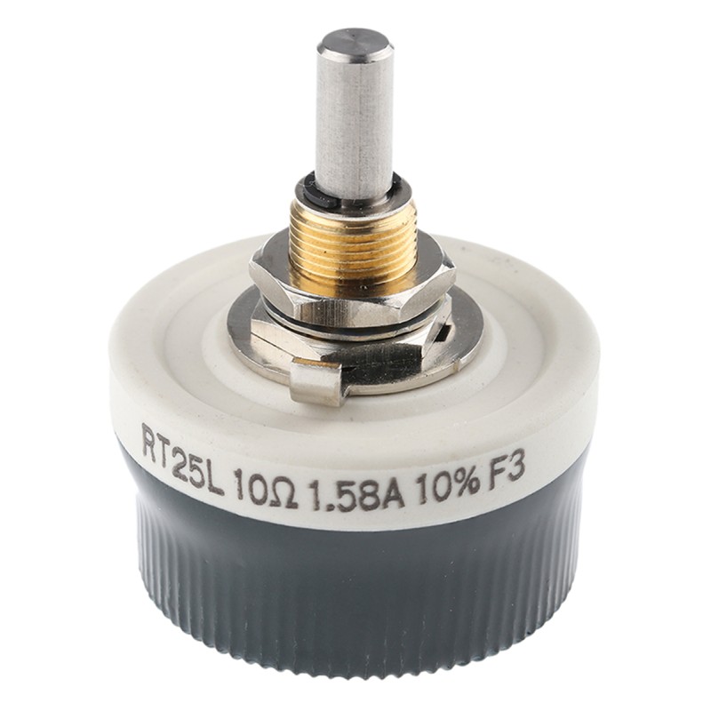25 pcs - Vishay 25W 10Ω Wirewound Rheostat, RT025AS10R0KB