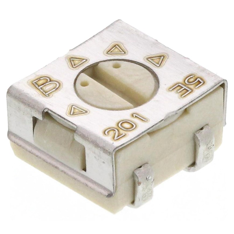 5 pcs - 200Ω, SMD Trimmer Potentiometer 0.25W Top Adjust Bourns, 3314