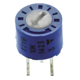 5 pcs - 10kΩ, Through Hole Trimmer Potentiometer 0.5W Top Adjust Vishay, T7