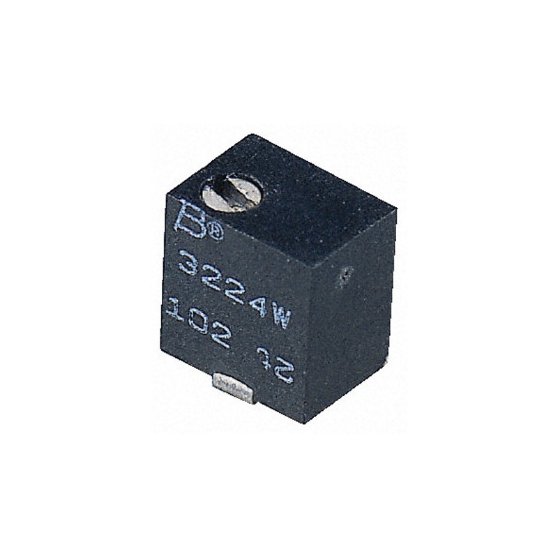 5 pcs - 100Ω, SMD Trimmer Potentiometer 0.25W Top Adjust Bourns, 3224