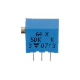 5 pcs - 50kΩ, Through Hole Trimmer Potentiometer 0.25 W @ 85 °C Top Adjust TT Electronics/BI, 64