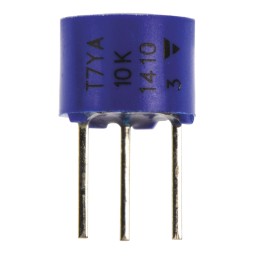 5 pcs - 10kΩ, Through Hole Trimmer Potentiometer 0.5W Top Adjust Vishay, T7