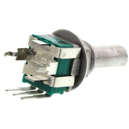 100 pcs - Alps Alpine 10kΩ Rotary Potentiometer, Panel Mount (Through Hole), RK09L114001T