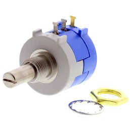 25 pcs - Bourns 10kΩ Rotary Potentiometer 1-Gang Panel Mount, 3590S-6-103L