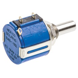 25 pcs - Bourns 5kΩ Rotary Potentiometer 10-Turns 1-Gang Panel Mount, 3540S-1-502L