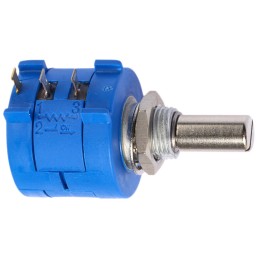 25 pcs - Bourns 1kΩ Rotary Potentiometer 10-Turns 1-Gang Panel Mount, 3590S-2-102L