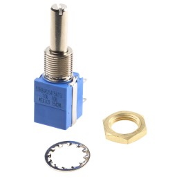 45 pcs - Bourns 10kΩ Rotary Potentiometer 1-Gang Panel Mount, 53RBA-R25-A15/A15L