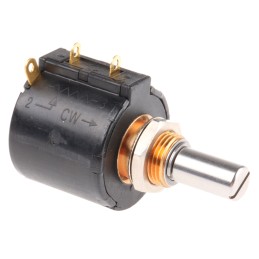 5 pcs - Bourns 10kΩ Rotary Potentiometer 10-Turns 1-Gang Panel Mount, 3549S-1AG-103A