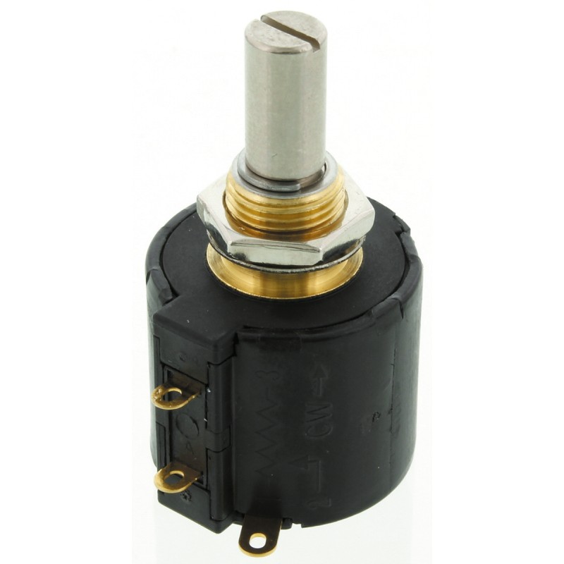 5 pcs - Bourns 10kΩ Rotary Potentiometer 10-Turns 1-Gang Panel Mount, 3549H-1AA-103A