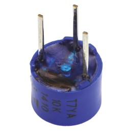 50 pcs - 10kΩ, Through Hole Trimmer Potentiometer 0.5W Top Adjust Vishay, T7