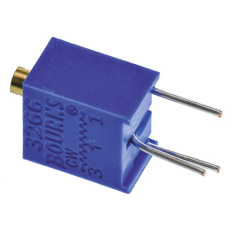 50 pcs - 1kΩ, Through Hole Trimmer Potentiometer 0.25W Top Adjust Bourns, 3266