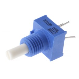 50 pcs - Bourns 10kΩ Rotary Potentiometer 1-Gang, Panel Mount (Through Hole), 3310P-001-103L