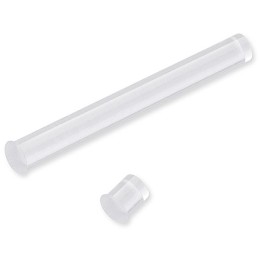 25 pcs - LFB037CTP VCC, Panel Mount LED Light Pipe, Clear Round Lens, Clear LED included