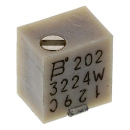 250 pcs - 2kΩ, SMD Trimmer Potentiometer 0.25W Top Adjust Bourns, 3224