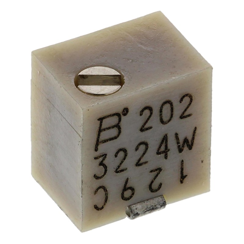 250 pcs - 2kΩ, SMD Trimmer Potentiometer 0.25W Top Adjust Bourns, 3224