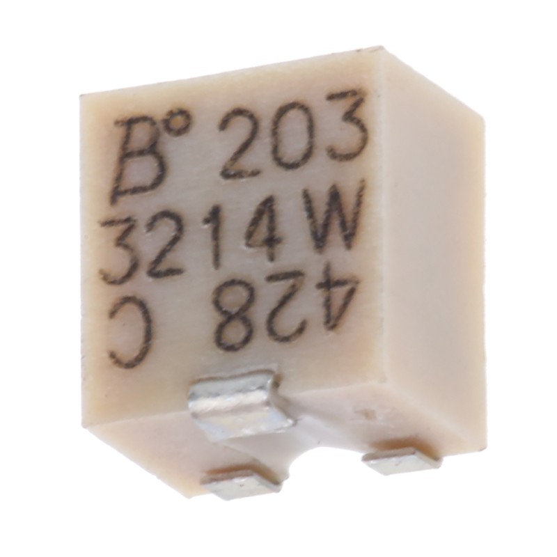250 pcs - 20kΩ, SMD Trimmer Potentiometer 0.25W Top Adjust Bourns, 3214