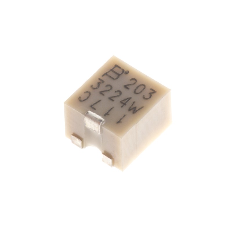 250 pcs - 20kΩ, SMD Trimmer Potentiometer 0.25W Top Adjust Bourns, 3224