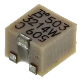 250 pcs - 50kΩ, SMD Trimmer Potentiometer 0.25W Top Adjust Bourns, 3214