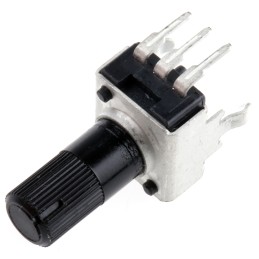 10 pcs - Bourns 100kΩ Rotary Potentiometer 1-Gang Panel Mount, PTV09A-4020U-B104