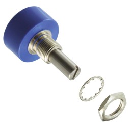 10 pcs - Bourns 1kΩ Rotary Potentiometer Continuous-Turns 1-Gang Panel Mount, 6639S-1-102