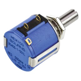 5 pcs - Bourns 500Ω Rotary Potentiometer 10-Turns 1-Gang Panel Mount, 3540S-1-501L