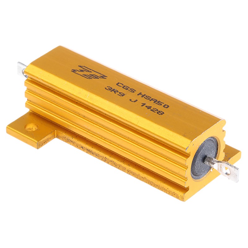 25 pcs - TE Connectivity, 3.9Ω 50W Wire Wound Chassis Mount Resistor HSA503R9J ±5%