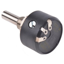 10 pcs - RS PRO 100Ω Rotary Potentiometer 1-Gang Panel Mount