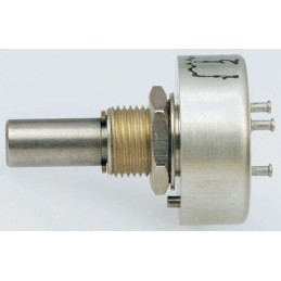 10 pcs - Vishay 10kΩ Rotary Potentiometer 1-Gang Panel Mount, 157B103MX9001