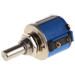 5 pcs - Bourns 200Ω Rotary Potentiometer 10-Turns 1-Gang Panel Mount, 3540S-1-201L