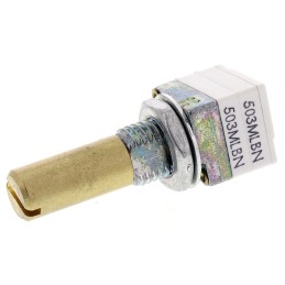 25 pcs - Vishay 50kΩ Rotary Potentiometer 2-Gang, Panel Mount (Through Hole), P9A2R100FISX1503ML