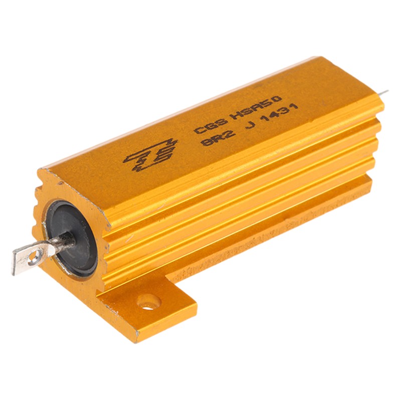 1 pcs - TE Connectivity, 8.2Ω 50W Wire Wound Chassis Mount Resistor HSA508R2J ±5%