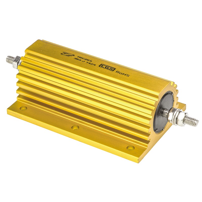 5 pcs - TE Connectivity, 3.3Ω 250W Wire Wound Chassis Mount Resistor HSC2503R3J ±5%