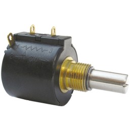 10 pcs - Bourns 500Ω Rotary Potentiometer 10-Turns 1-Gang Panel Mount, 3549S-1AA-501A