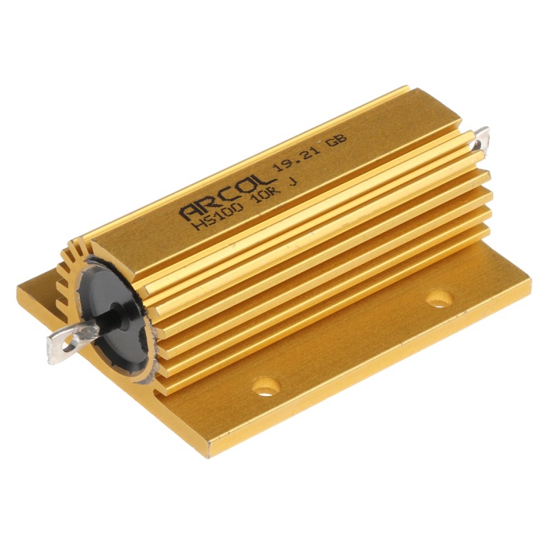 25 pcs - Arcol, 10Ω 100W Wire Wound Chassis Mount Resistor HS100 10R J ±5%