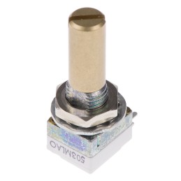 10 pcs - Vishay 50kΩ Rotary Potentiometer 1-Gang, Panel Mount (Through Hole), P9A1R100FISX1503ML