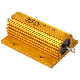 25 pcs - Arcol, 3.3Ω 100W Wire Wound Chassis Mount Resistor HS100 3R3 J ±5%