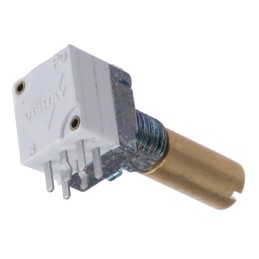 1 pcs - Vishay 1kΩ Rotary Potentiometer 2-Gang, Panel Mount (Through Hole), P9A2R100FISX1102MA