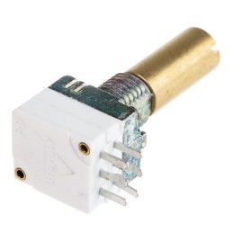 25 pcs - Vishay 10kΩ Rotary Potentiometer 2-Gang, Panel Mount (Through Hole), P9A2R100FISX1103ML