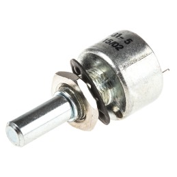 1 pcs - TE Connectivity 100kΩ Rotary Potentiometer 1-Gang Panel Mount, 404802692031