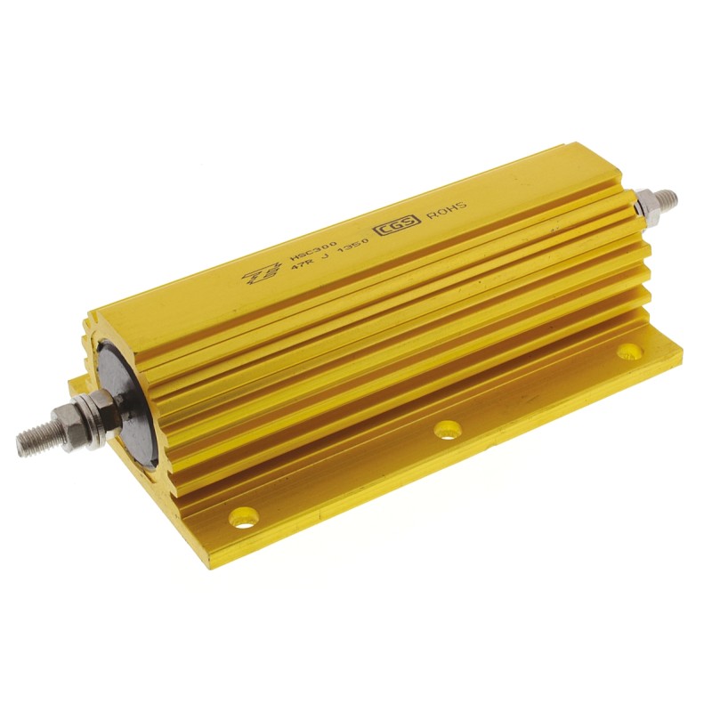 5 pcs - TE Connectivity, 47Ω 300W Wire Wound Chassis Mount Resistor HSC30047RJ ±5%
