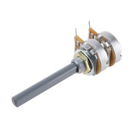 1 pcs - TE Connectivity 100kΩ Rotary Potentiometer 2-Gang Panel Mount, 27ESB104MMF50N