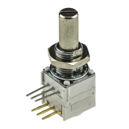 1 pcs - Vishay 1kΩ Rotary Potentiometer 2-Gang, Panel Mount (Through Hole), 14921F0GJSX13102KA