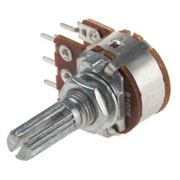 10 pcs - Bourns 100kΩ Rotary Potentiometer 2-Gang Panel Mount, PDB182-K220K-104B