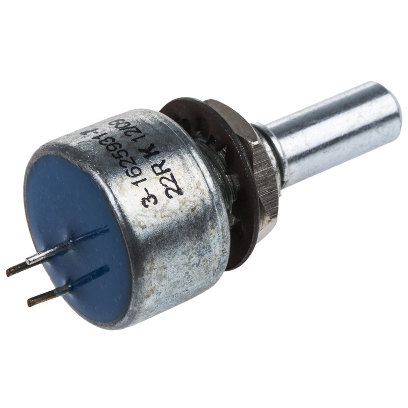 5 pcs - TE Connectivity 22Ω Rotary Potentiometer 1-Gang Panel Mount, 404802692044