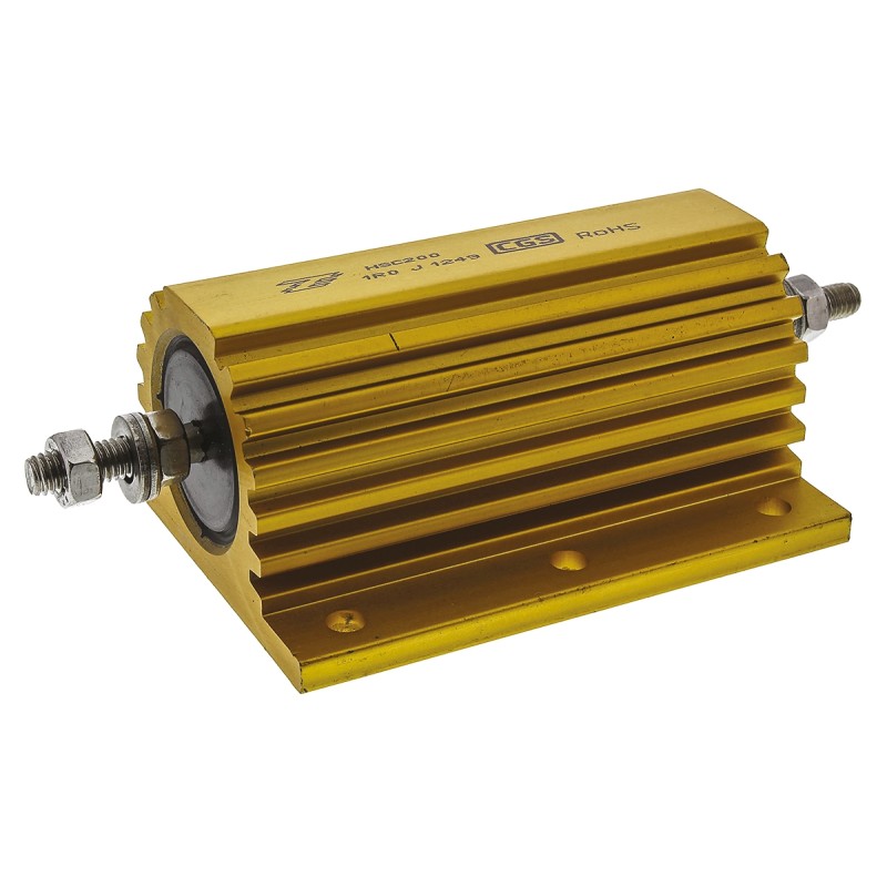 5 pcs - TE Connectivity, 1Ω 200W Wire Wound Chassis Mount Resistor HSC2001R0J ±5%