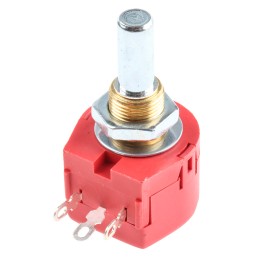 1 pcs - TE Connectivity 50Ω Rotary Potentiometer 1-Gang Panel Mount, TW1500KA
