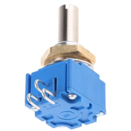 1 pcs - Bourns 10kΩ Rotary Potentiometer 1-Gang Panel Mount, 92R1A-J22-L15L